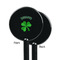 St. Patrick's Day Black Plastic 5.5" Stir Stick - Single Sided - Round - Front & Back