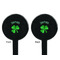 St. Patrick's Day Black Plastic 7" Stir Stick - Double Sided - Round - Front & Back