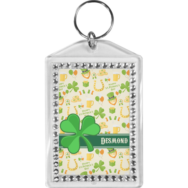 Custom St. Patrick's Day Bling Keychain (Personalized)