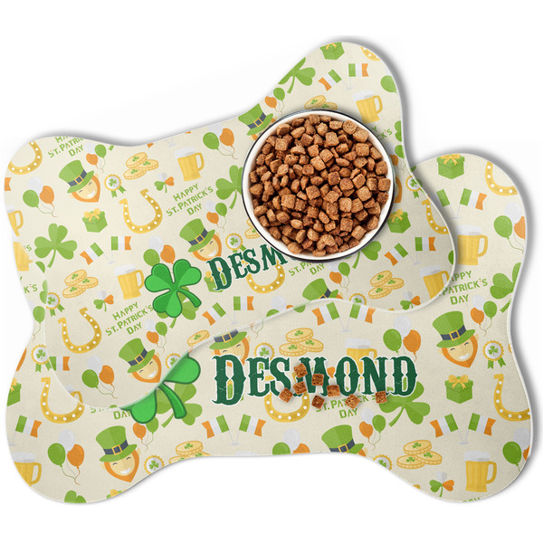 St. Patrick's Day Bone Shaped Dog Mats - MAIN