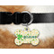 St. Patrick's Day Bone Shaped Dog Tag on Collar & Dog