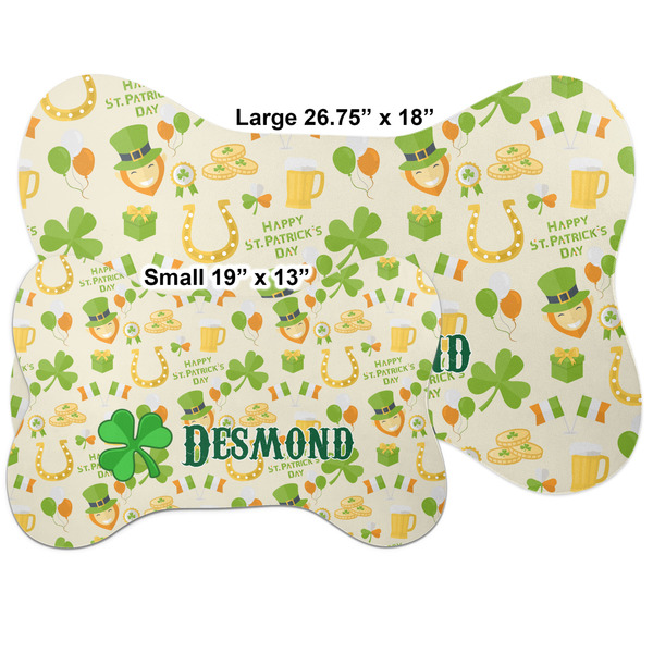 St. Patrick's Day Bone Shaped Mat Comparison