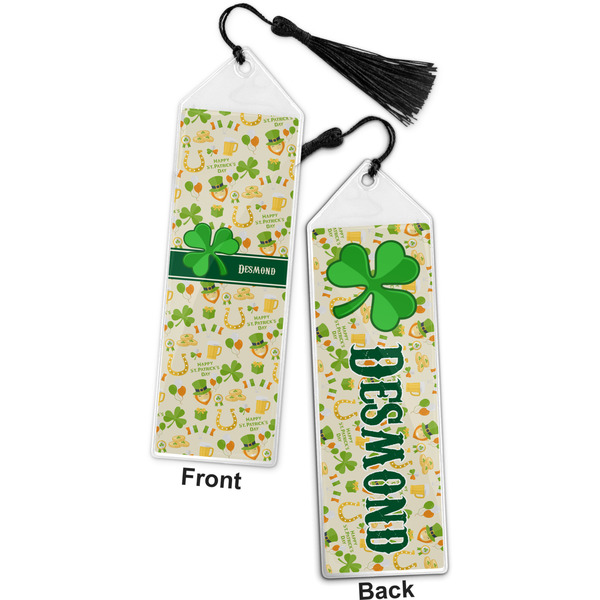 St. Patrick's Day Bookmark with tassel - Front and Back