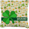 St. Patrick's Day Faux-Linen Throw Pillow 18" (Personalized)