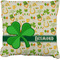 St. Patrick's Day Faux-Linen Throw Pillow 26" (Personalized)