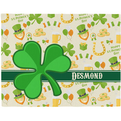 St. Patrick's Day Woven Fabric Placemat - Twill w/ Name or Text