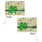 St. Patrick's Day Car Flag - 11" x 8" - Front & Back View