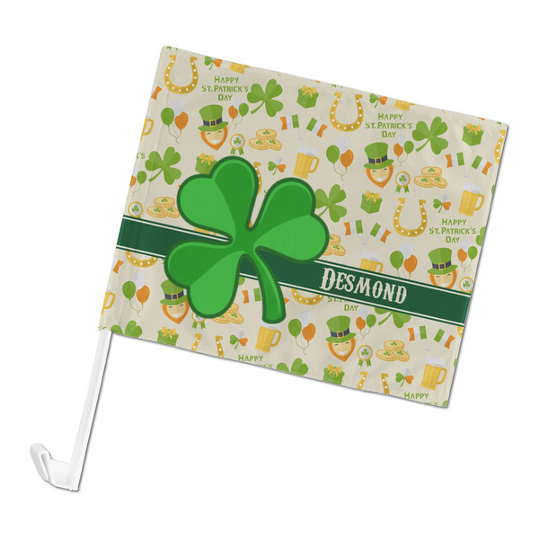 Custom St. Patrick's Day Car Flag - Large (Personalized)