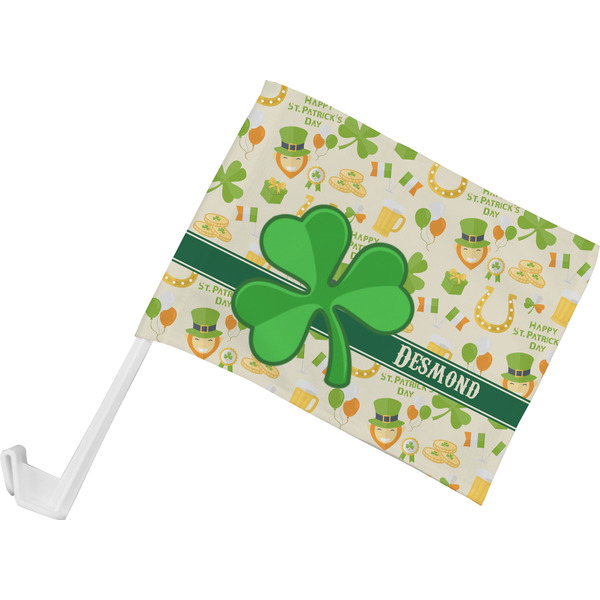 Custom St. Patrick's Day Car Flag - Small w/ Name or Text