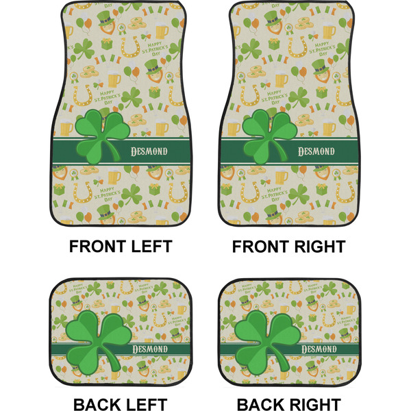 St. Patrick's Day Car Floor Mats Set (2F + 2B)