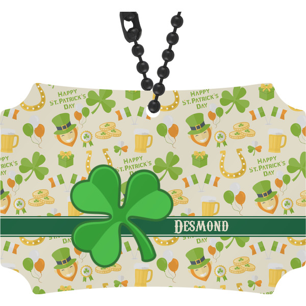 Custom St. Patrick's Day Rear View Mirror Ornament (Personalized)