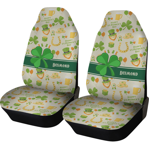 Custom St. Patrick's Day Car Seat Covers (Set of Two) (Personalized)