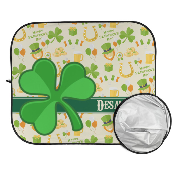 St. Patrick's Day Car Sun Shades - FOLDED & UNFOLDED