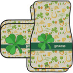 St. Patrick's Day Car Floor Mats Set - 2 Front & 2 Back (Personalized)