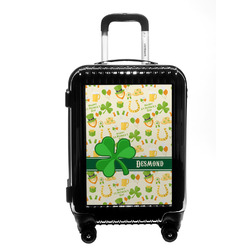 St. Patrick's Day Carry On Hard Shell Suitcase (Personalized)