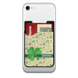 St. Patrick's Day 2-in-1 Cell Phone Credit Card Holder & Screen Cleaner (Personalized)