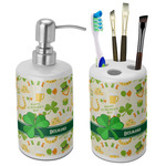 St. Patrick's Day Ceramic Bathroom Accessories Set (Personalized)