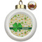 St. Patrick's Day Ceramic Ball Ornaments - Poinsettia Garland (Personalized)