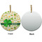 St. Patrick's Day Ceramic Flat Ornament - Circle Front & Back (APPROVAL)