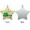 St. Patrick's Day Ceramic Flat Ornament - Star Front & Back (APPROVAL)