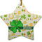 St. Patrick's Day Ceramic Flat Ornament - Star (Front)