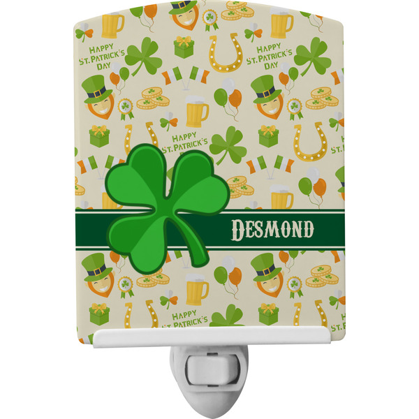Custom St. Patrick's Day Ceramic Night Light (Personalized)
