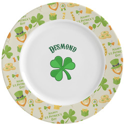 St. Patrick's Day Ceramic Dinner Plates (Set of 4) (Personalized)