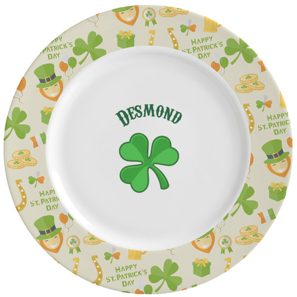 Custom St. Patrick's Day Ceramic Dinner Plates (Set of 4) (Personalized)