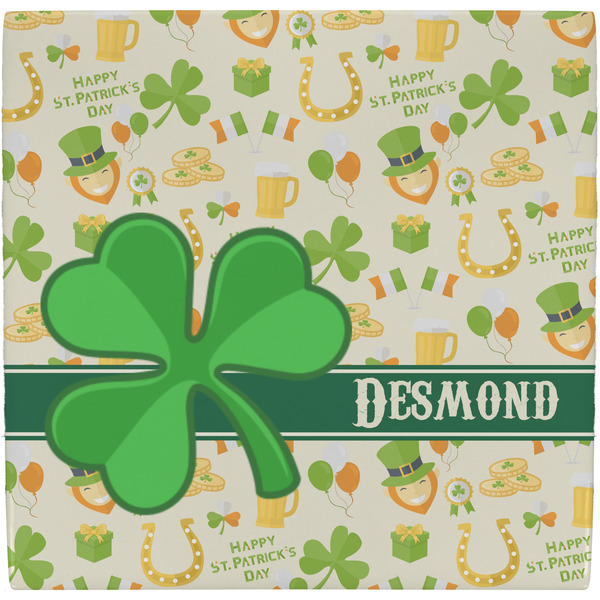 Custom St. Patrick's Day Ceramic Tile Hot Pad (Personalized)
