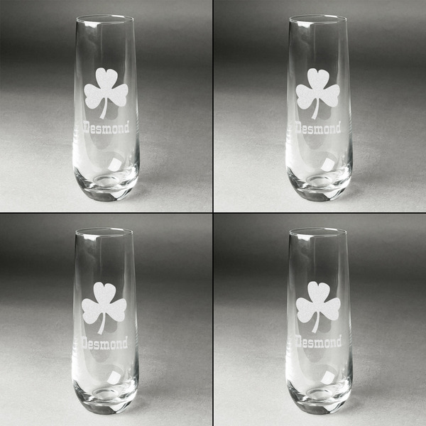 St. Patrick's Day Champagne Flute - Set of 4 - Approval