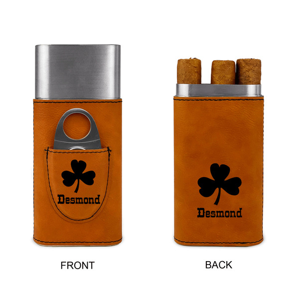 St. Patrick's Day Cigar Case with Cutter - Double Sided - Approval