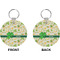 St. Patrick's Day Circle Keychain (Front + Back)