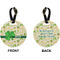 St. Patrick's Day Circle Luggage Tag (Front + Back)