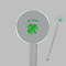 St. Patrick's Day Clear Plastic 7" Stir Stick - Round - Closeup