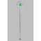 St. Patrick's Day Clear Plastic 7" Stir Stick - Round - Single Stick