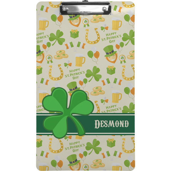 Custom St. Patrick's Day Clipboard (Legal Size) (Personalized)