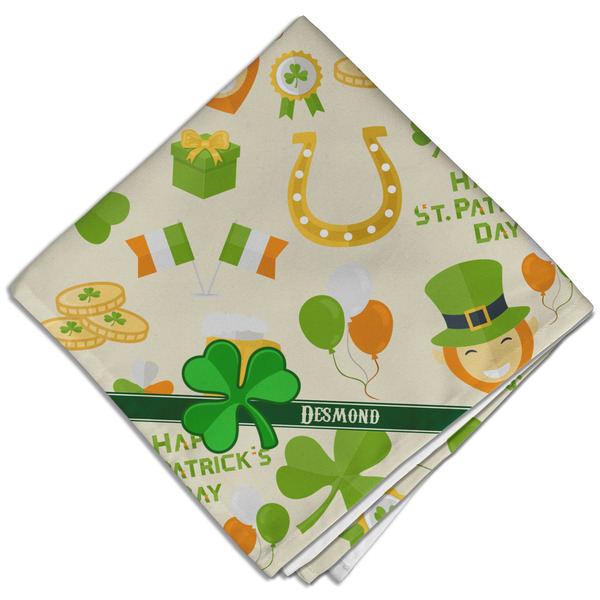 Custom St. Patrick's Day Cloth Dinner Napkin - Single w/ Name or Text