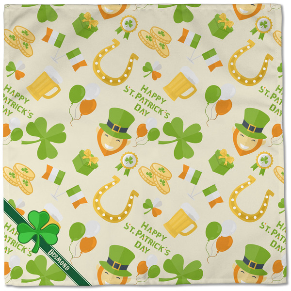 St. Patrick's Day Cloth Napkins - Personalized Dinner (Full Open)