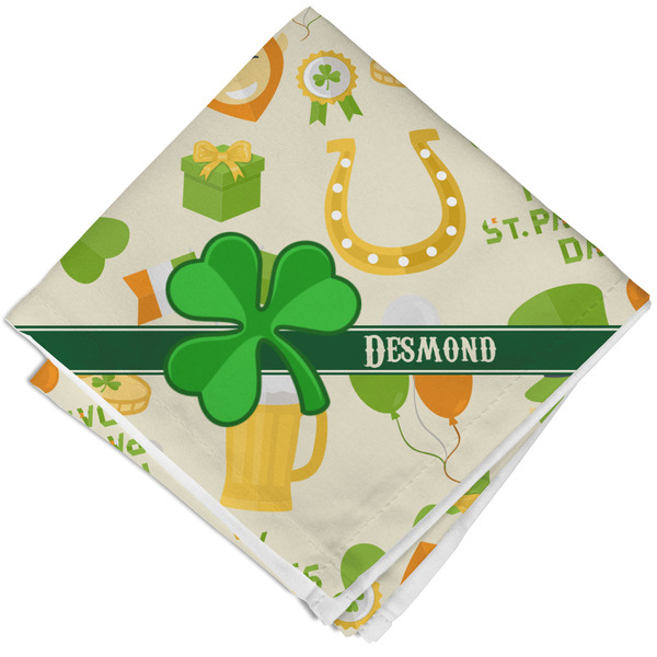 Custom St. Patrick's Day Cloth Napkin w/ Name or Text