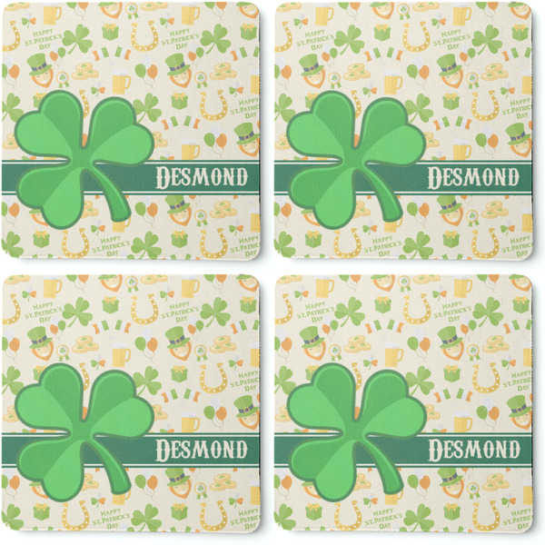St. Patrick's Day Coaster Rubber Back - Apvl