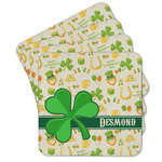 St. Patrick's Day Cork Coaster - Set of 4 w/ Name or Text