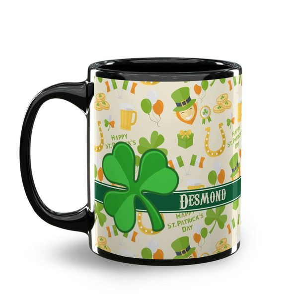 St. Patrick's Day Coffee Mug - 11 oz - Black