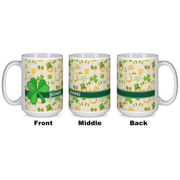 St. Patrick's Day Coffee Mug - 15 oz - White APPROVAL