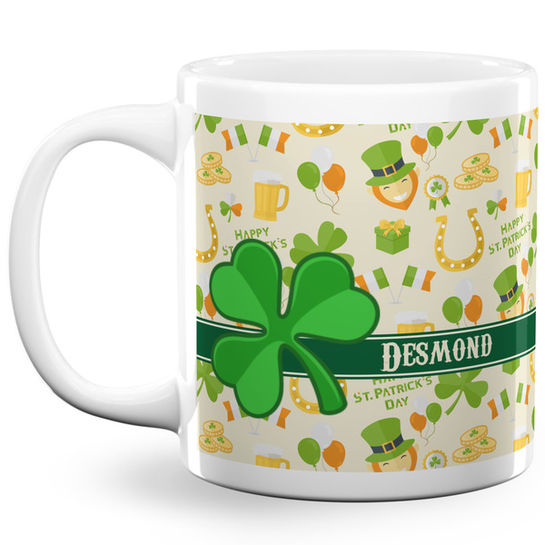 St. Patrick's Day Coffee Mug - 20 oz - White