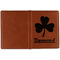 St. Patrick's Day Cognac Leather Passport Holder Outside Single Sided - Apvl