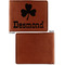 St. Patrick's Day Cognac Leatherette Bifold Wallets - Front and Back Single Sided - Apvl