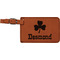 St. Patrick's Day Cognac Leatherette Luggage Tags