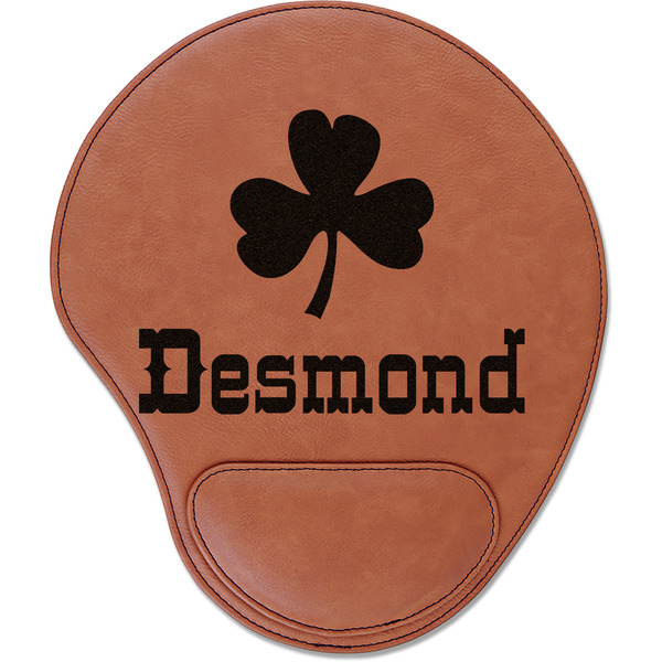 Custom St. Patrick's Day Leatherette Mouse Pad with Wrist Support (Personalized)