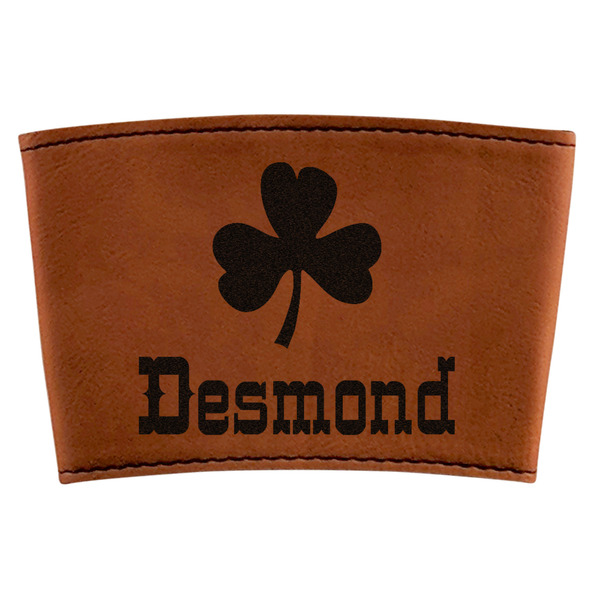 Custom St. Patrick's Day Leatherette Cup Sleeve (Personalized)