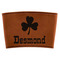 St. Patrick's Day Cognac Leatherette Mug Sleeve - Flat